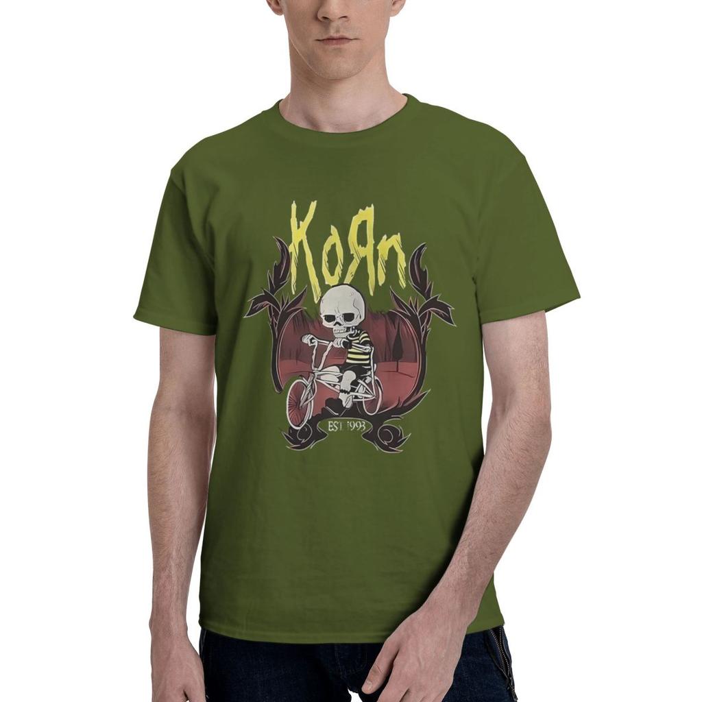 KORN RIDING THE HOOD 100 Cotton Casual Breathable Confortable Cute Designer Clothes Men Men TShirt
