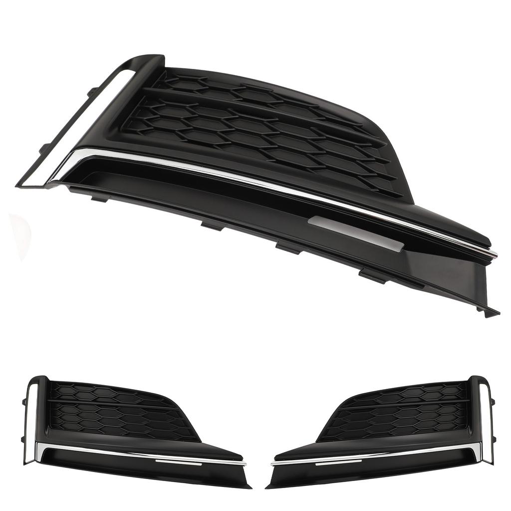 Front Bumper Fog Light Cover Grille Trim 8W6807681F Side Outer Bezel Grill Cover for S5 A5 2018 To 2