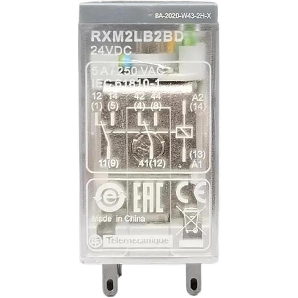 RXM2LB2BD Intermediate Relay DC24V AC Contactor 8-pin 14-pin RXM4LB2P7 230VAC(RXZE1M4C 14foot Base)