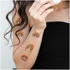 108pcs Waterproof Temporary Tattoo Sticker Rainbow Adults Men Women Body Arm Fake Tattoos Waterproof Disposable Tattoo Stickers