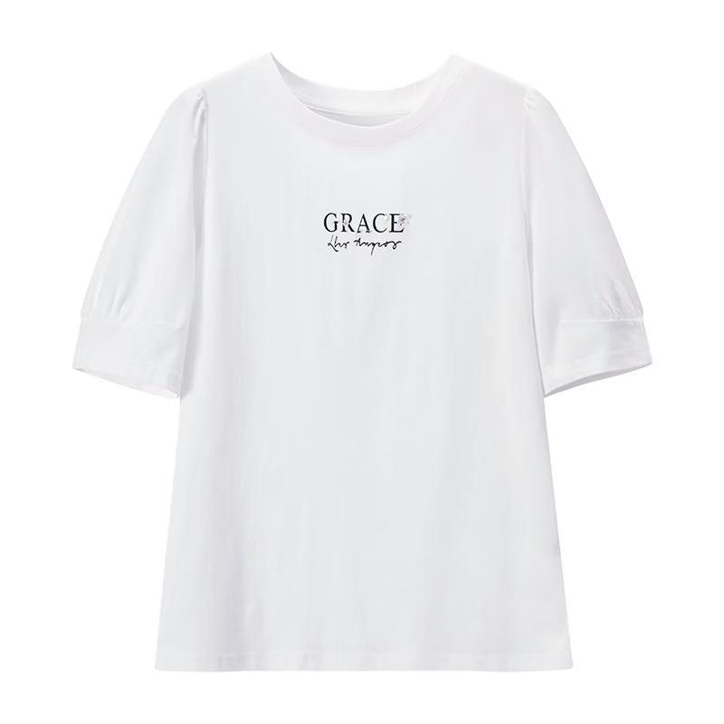 Women s Letter Print Loose Fit T-Shirt S