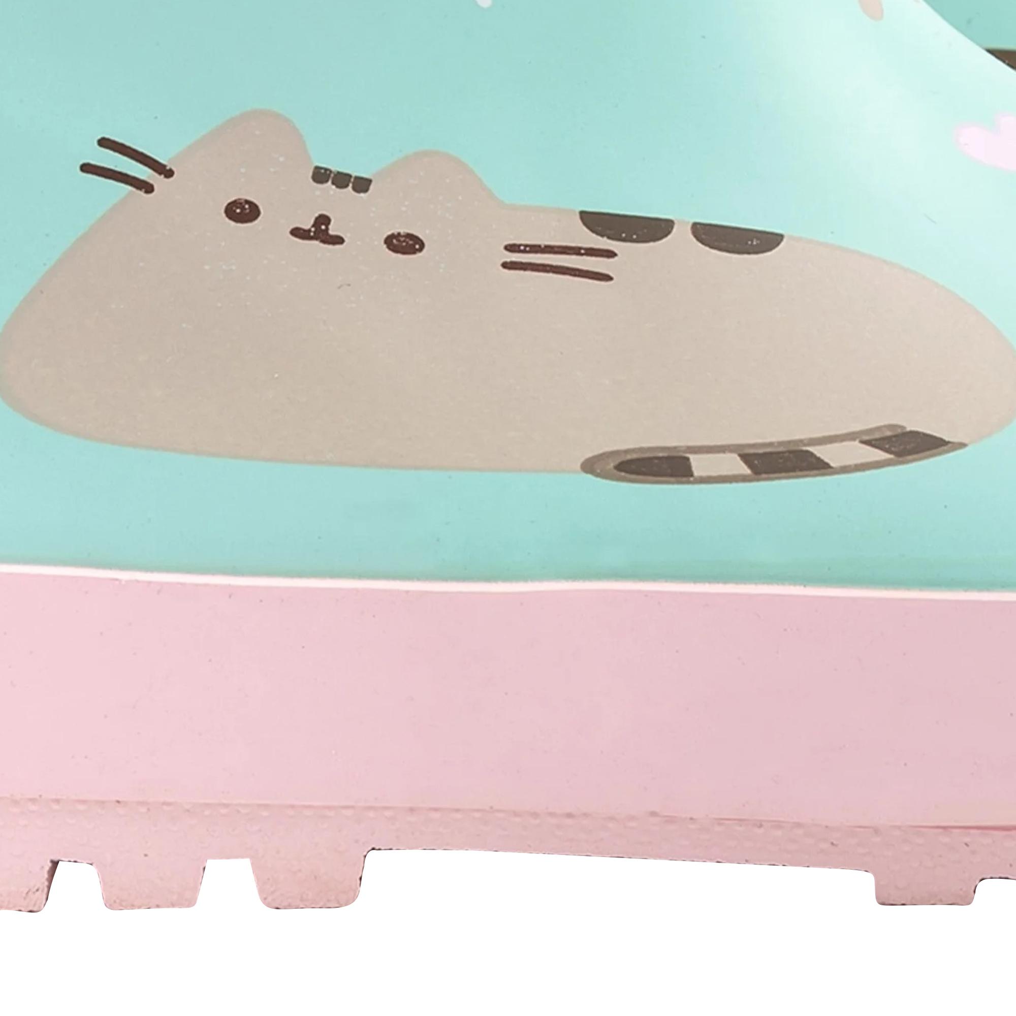 Bottes De Pluie Enfants Pusheen The Cat – Rose Et Vert Menthe, Motifs Chat – Imperméables, Semelle Antidérapante - 8