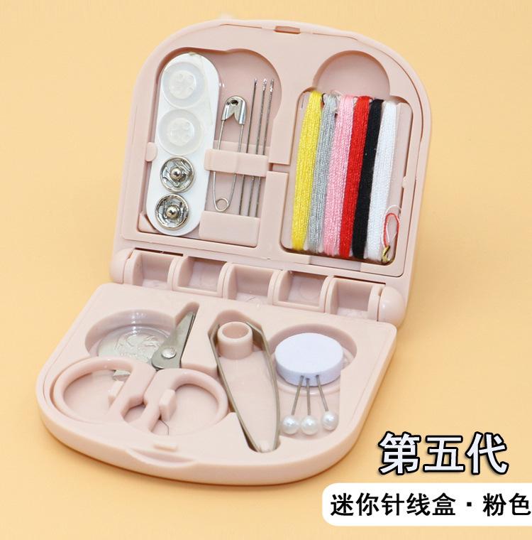 1Box Portable Mini Travel Household Sewing Box Set Sewing Kit Storage Bags Sundries Organizer Home Tools Sewing Accessories