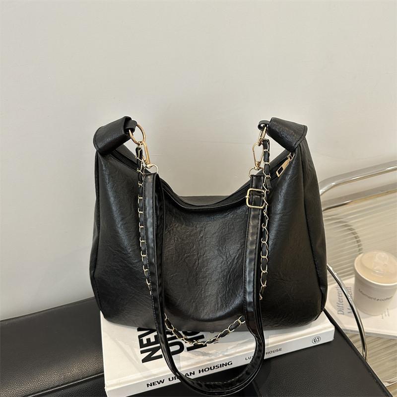 Pu Leather Tote Bag For Women With Large Capacity And Zipper Closure For Daily Commute
