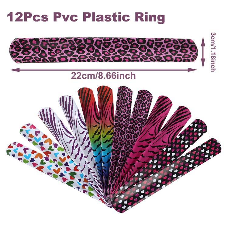 Hawaii Slap Bracelets Mermaid Dinosaur Animals Wristband Gifts Birthday Party Supplies Kids Favor Toys Baby Shower Party Supplie