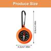 5Pcs Portable Keychain Compasses Mountaineering Compasses Pointer Navigation Tool Carabiner Compasses for Camping Hiking