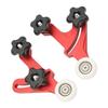 Table Saw Stock Guide Aluminum Alloy Size Adjustable Smoothly Operation Bearing Roller Press Feeder