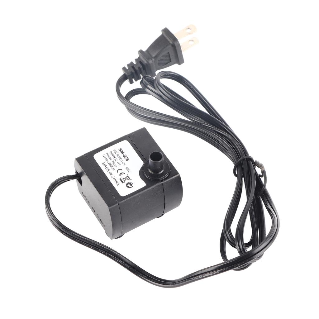 Mini nedsenkbar vannpumpe for akvarium, fisketank, dam, fontene, sirkulasjon, hydroponi 4WEU-plugg