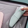 New Simple Vertical Stripe Wash Cup Portable Toothbrush and Toothpaste Storage Box Home Bathroom Accessory Mouthwash Cup Storage