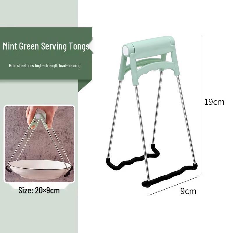 Silicone Anti-Scald Non-Slip Bowl Grip - Heat Insulation Multifunctional Kitchen Clip for Steaming, Plates, and Pots.