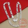 925er Sterlingsilber 6mm/8mm Kette Seitwärts Halskette Mann Frau Senior Luxus Schmuck Statement Halskette