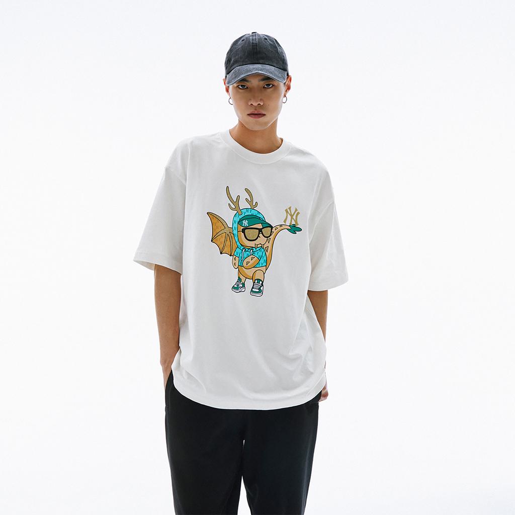 New MLB New York Yankees Year Of The Dragon Limited Edition Collection SS24 T Shirt Unisex White 3ATSQ0141-50CRS