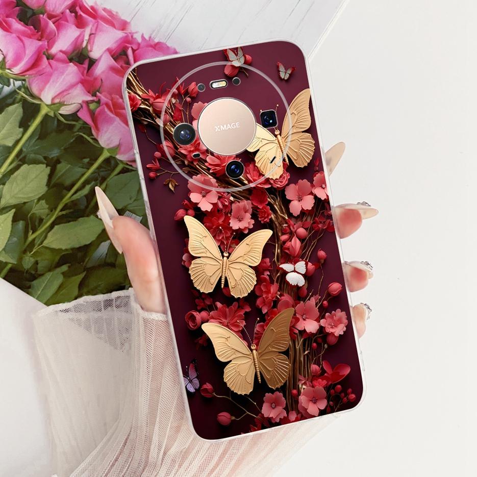 For Huawei Mate 80 5G Case VYG-AL00 Stylish Butterfly Painted Cover Soft Slim Phone Case For Huawei Mate 80 Pro Mate80 5G Fundas