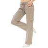 Women's Pleated Cargo Hiking Pants With Pockets