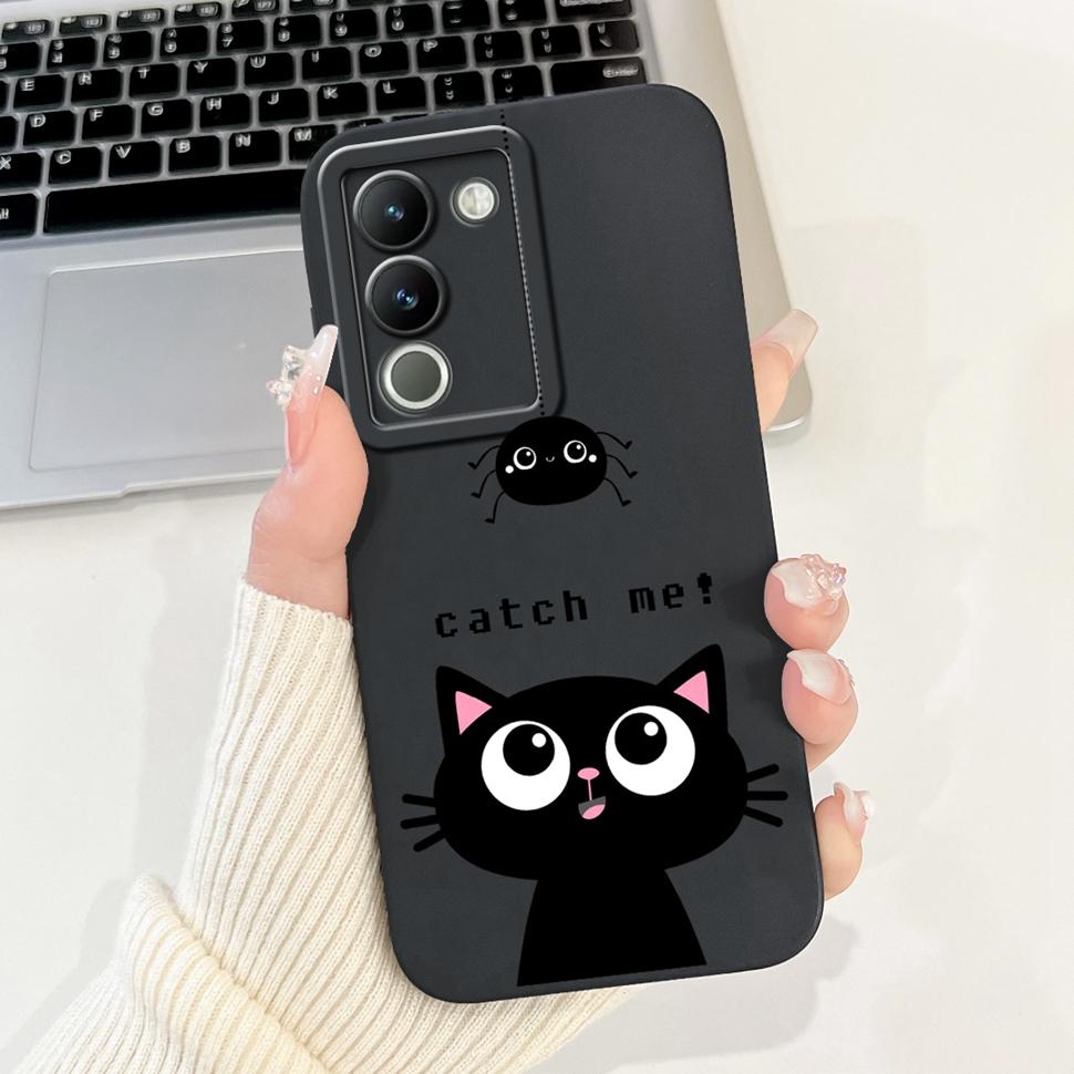 For Vivo Y200 Casing V2307 Stylish Sunflower Cartoon Girls Cover Case For Vivo Y 200 V29E V 29E Y200 5G Soft Fundas Capa 6.67"