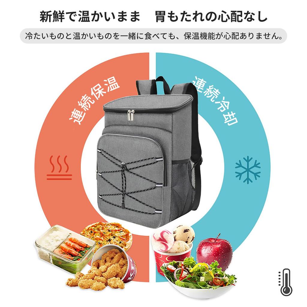 Roseelk Insulated Large Capacity Oxford Cloth Insulated and Insulated Lunch Bag with Waterproof Perfect for Lunch Outdoor and More Backpack, Design,