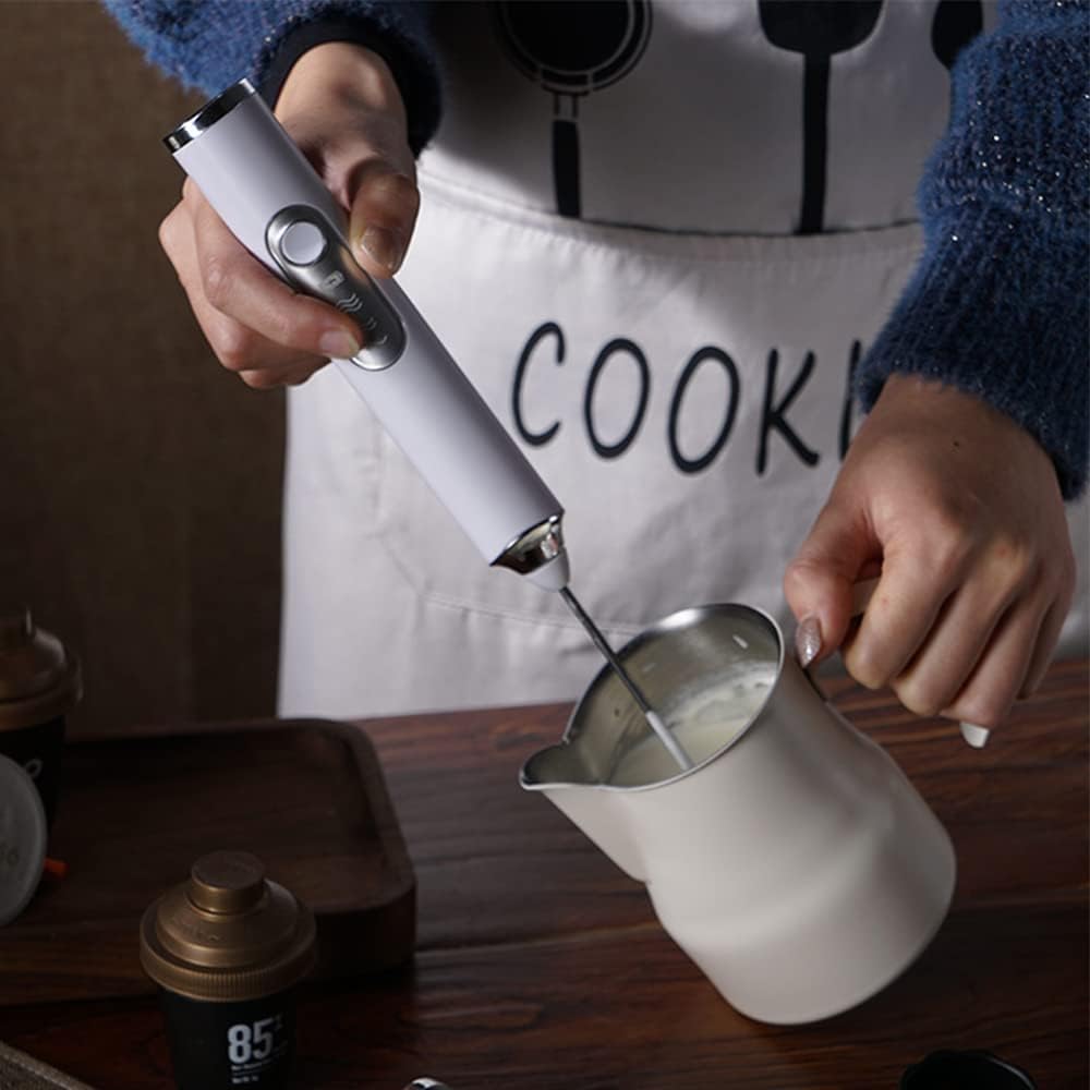 Handheld Milk Frother,Drink Mixer Handheld Hot Chocolate Maker,Coffee Foam Maker for Bulletproof Cappuccino Christmas Gift