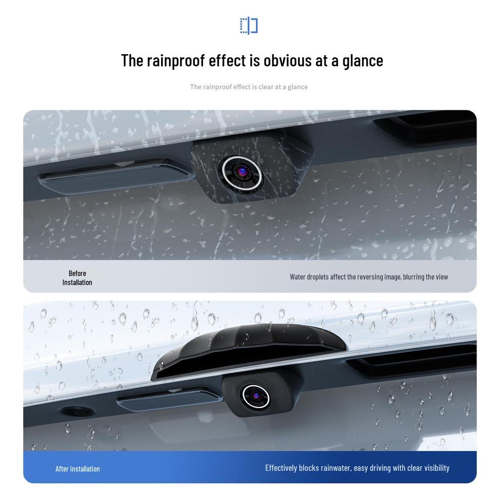 Universal Waterproof 360° Reversing Camera Rain Cover Shield