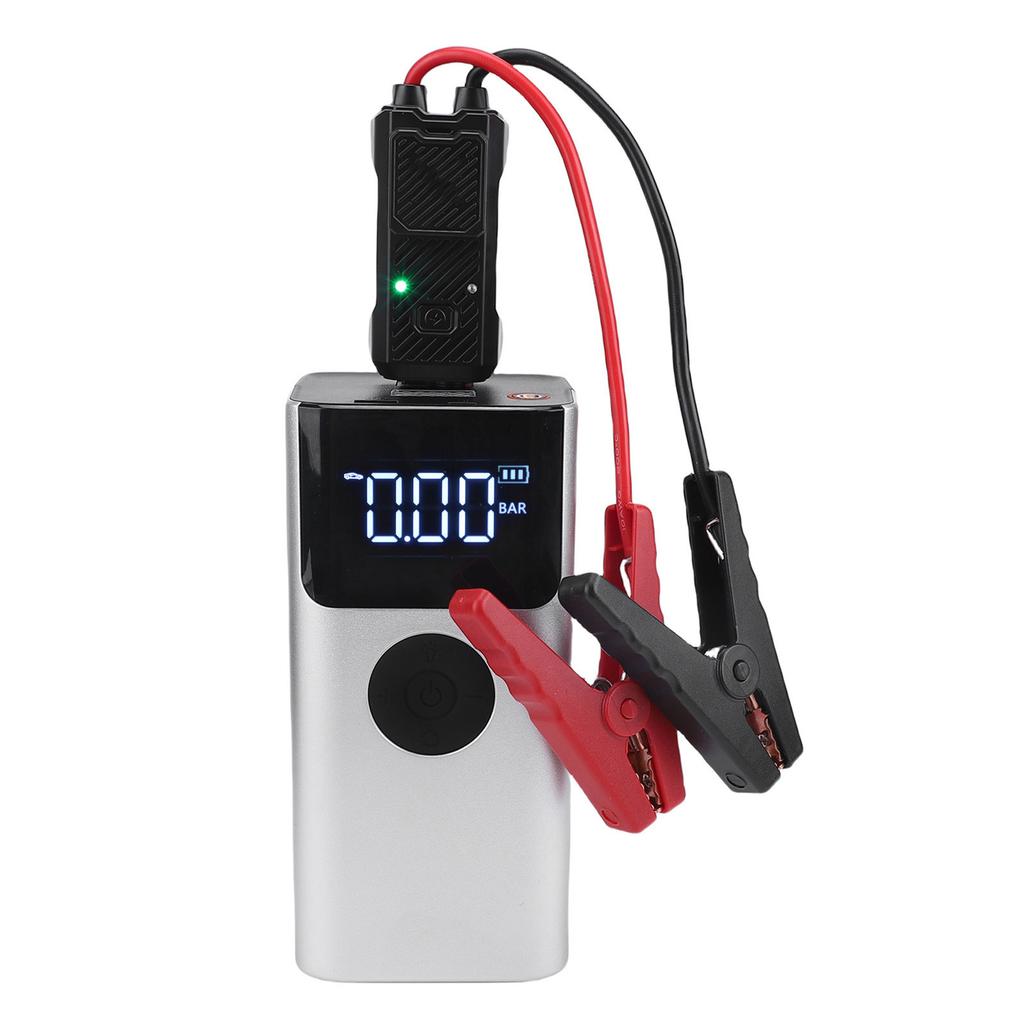 Jump Starter 150PSI 80W Car Battery Jump Starter Battery Pack Tire Inflator Portable Air Compressor for Trucks
