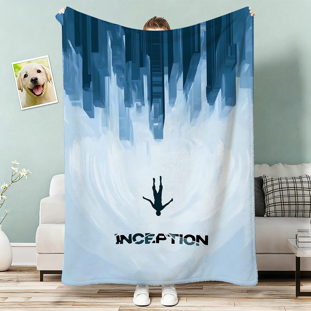 Classic Science Movie Nolan's works Inception Throw Lightweight 240g Flannel Blanket Soft Skin-friendly for Summer Cooling