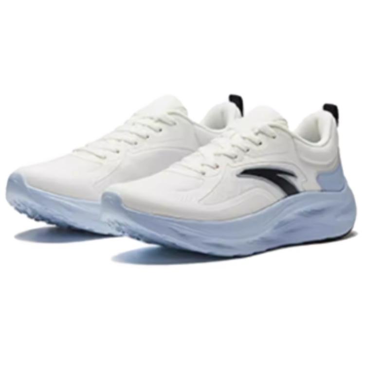 Anta Comfortable Fashionable Versatile Shock Absorbing Non-Slip Low-Top Casual Running Shoes Men Sneaker White Blue 912545531-2