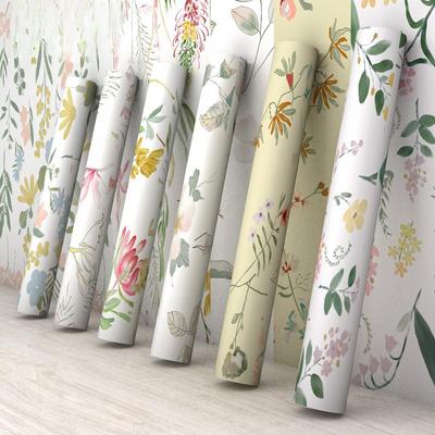 Verdickter Blumen-Tapetenaufkleber - Selbstklebend Wasserdichtes PVC, Abziehen & Aufkleben Heimdekor für Schlafzimmer Hintergrundwand