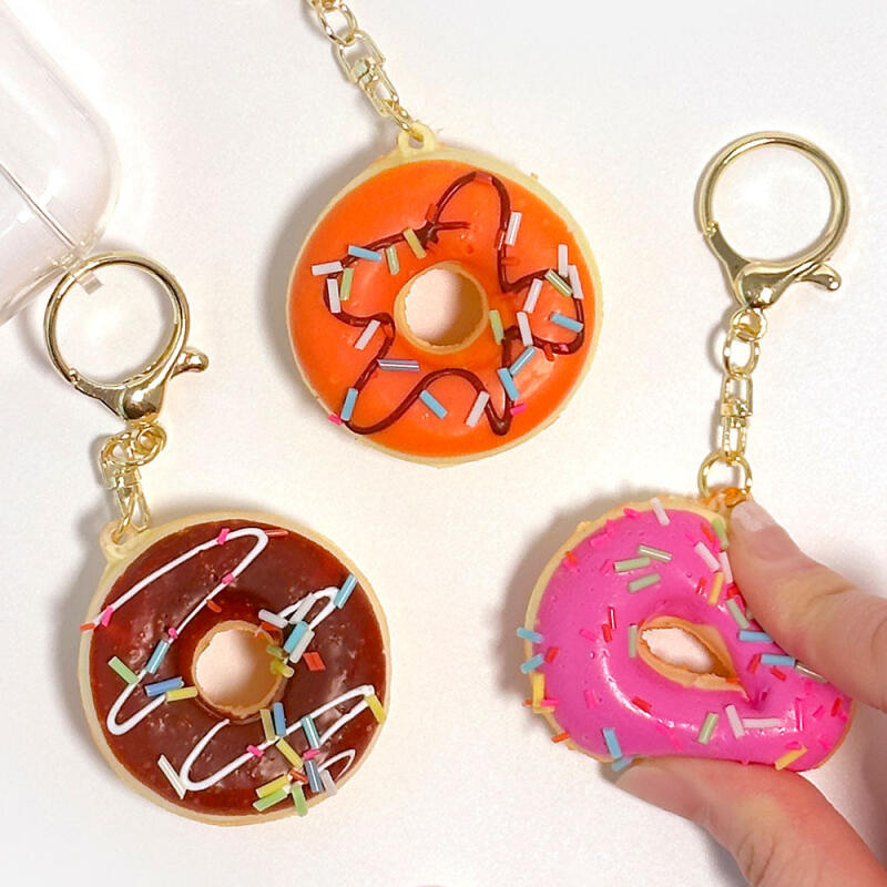 Donut Squishy Keychain