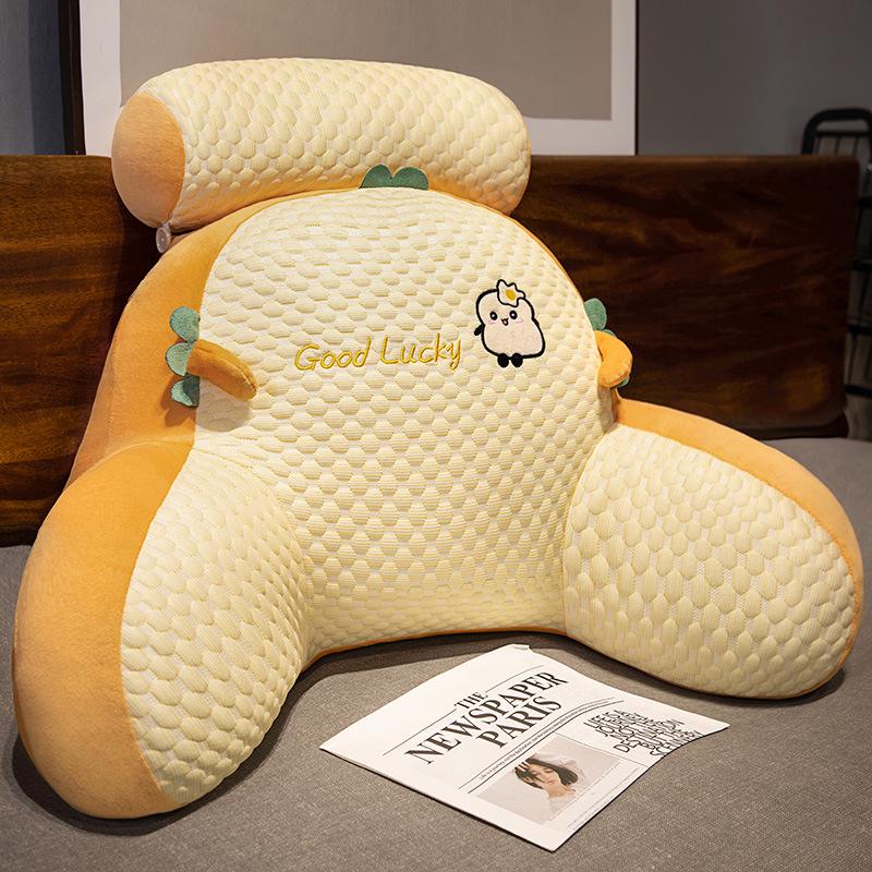 Kreslený bedrový vankúš - Veľký mäkký vankúš na opierku chrbta do postele a na pohovku