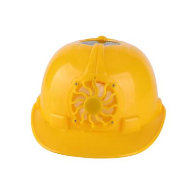 Fan Safety Helmet Front Cooling Solar Cell Powered Breathable Sun Shading for Construction Site