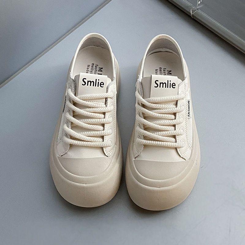 

Уродливые милые туфли-хлебушки с большой головой женские 2024 новая летняя платформа два с половиной драга белые туфли женские сетчатые дышащие кеды 40 бежевый