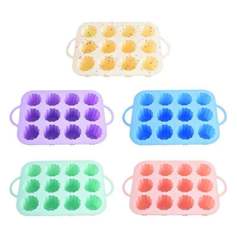 Mousse Cake Mold Silicone Baking Tins Baking Tray Silicone Cupcake Pan Muffin Tin Baking Pan Reusable Baking Cups