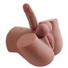 Pene+Vagina+Ano Realistas 3-en-1 Hombre Mujer Gay TPE Medio Cuerpo Muñeca Sexual Piel Suave Realista Juguete para Adultos Productos Masturbadores