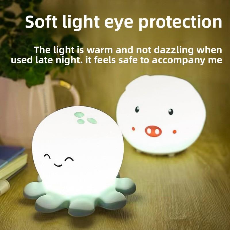 Bedroom Silicone Color Gradual Change Pat Luminous Light