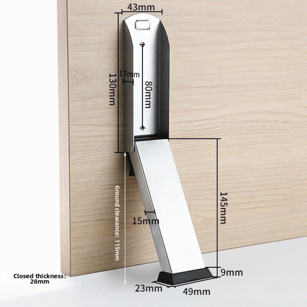 

Stainless Steel Safety Door Blocker Heavy Duty Door Stopper New Metal Door Blocker Home Use серебряный