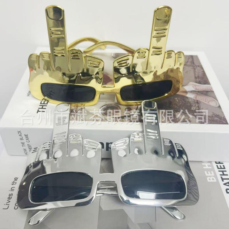 Rock Gesture Novelty Sunglasses for Parties and Festivals