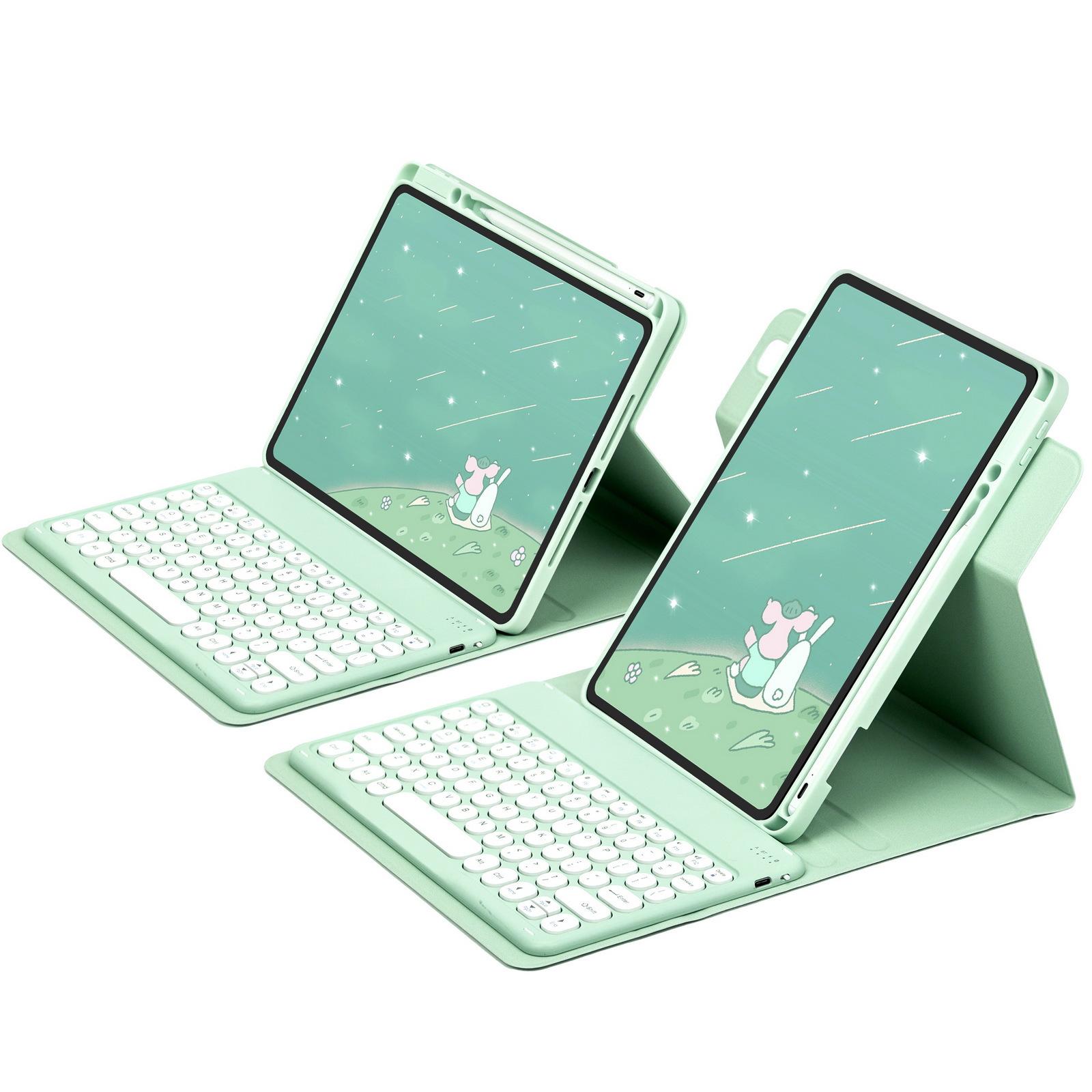 360° Rotating Acrylic iPad 10th Gen Case with Air Bluetooth Keyboard and Pro11 Pen Slot iPad Pro 11 (2018-2022)