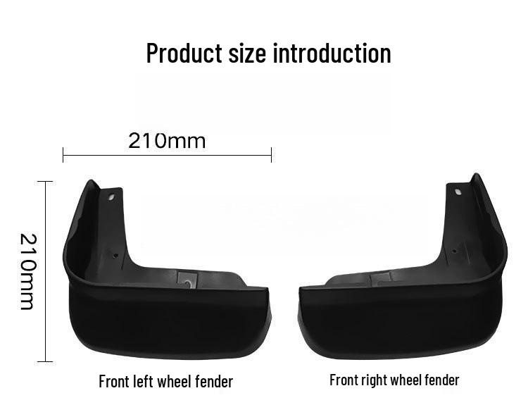 2006-2008 Honda Odyssey Exterior Soft Rubber Leather Mud Flaps