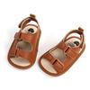 New Baby Sandals Baby Shoes Baby Boy Girl Sandals PU Soft Bottom Sole Anti-Slip Infant First Walker Crib Shoes Newborn Moccasins