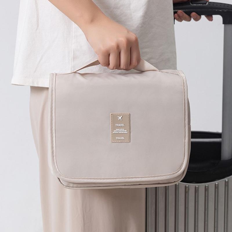 Portable Hook Toilet Bag Multi Functional Travel Waterproof Wear Resistant Multi Layer Storage Large Capacity Makeup Bag