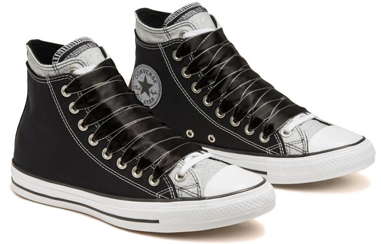 Converse Dvojitý horní Chuck Taylor All Star 'Black Silver' 167467C