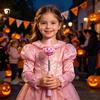 Funny Wizard Hat Pumpkin Lamp Halloween Lighted Sticks, Glowing Lantern, Handheld Shaking Light Lantern Decor with Witch Hat, LED Spooky Party
