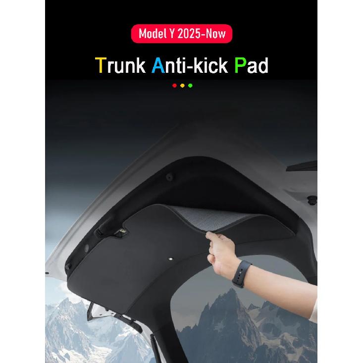 Trunk Mats for 2025 2026 Tesla Model Y Premium Juniper Rear Trunk Tailgate Mat Leather Protective Pad Anti-dirty Car Accessories