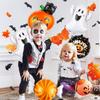 5pcs Halloween Candy Balloon Set Including Pumpkin Ghost and Ball Suitable for Halloween Trick-or-treating Theme Decoration Gift