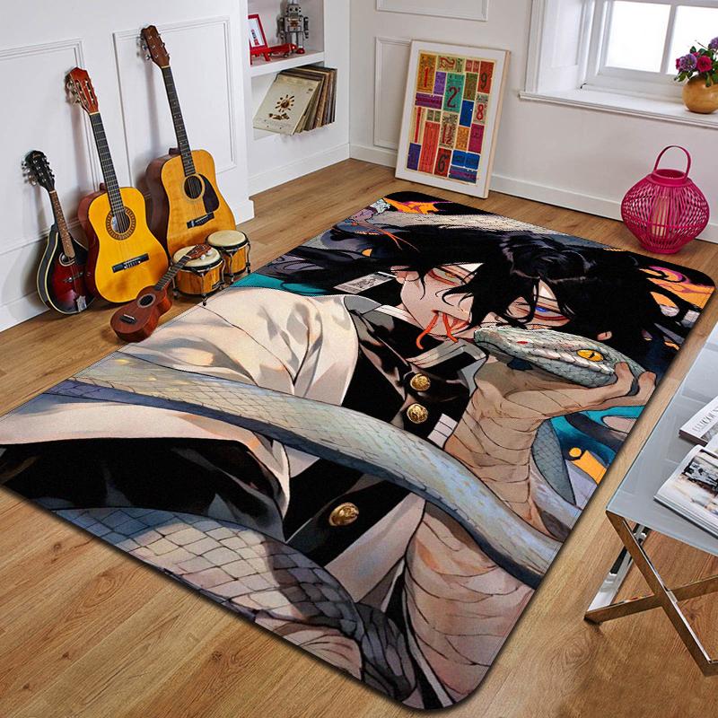 D-demons Layer Printed Carpet Fashion Yoga Mat Bedroom Decorative Carpet Living Room Bathroom Decorative Floor MAt Birthday Gift