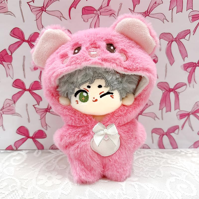 Embroidered Animal Kigurumi for Plush Toys (10cm), Pink, for Plush Toys, Kigurumi, and Nuikatsu (Product Code: 0 ...
