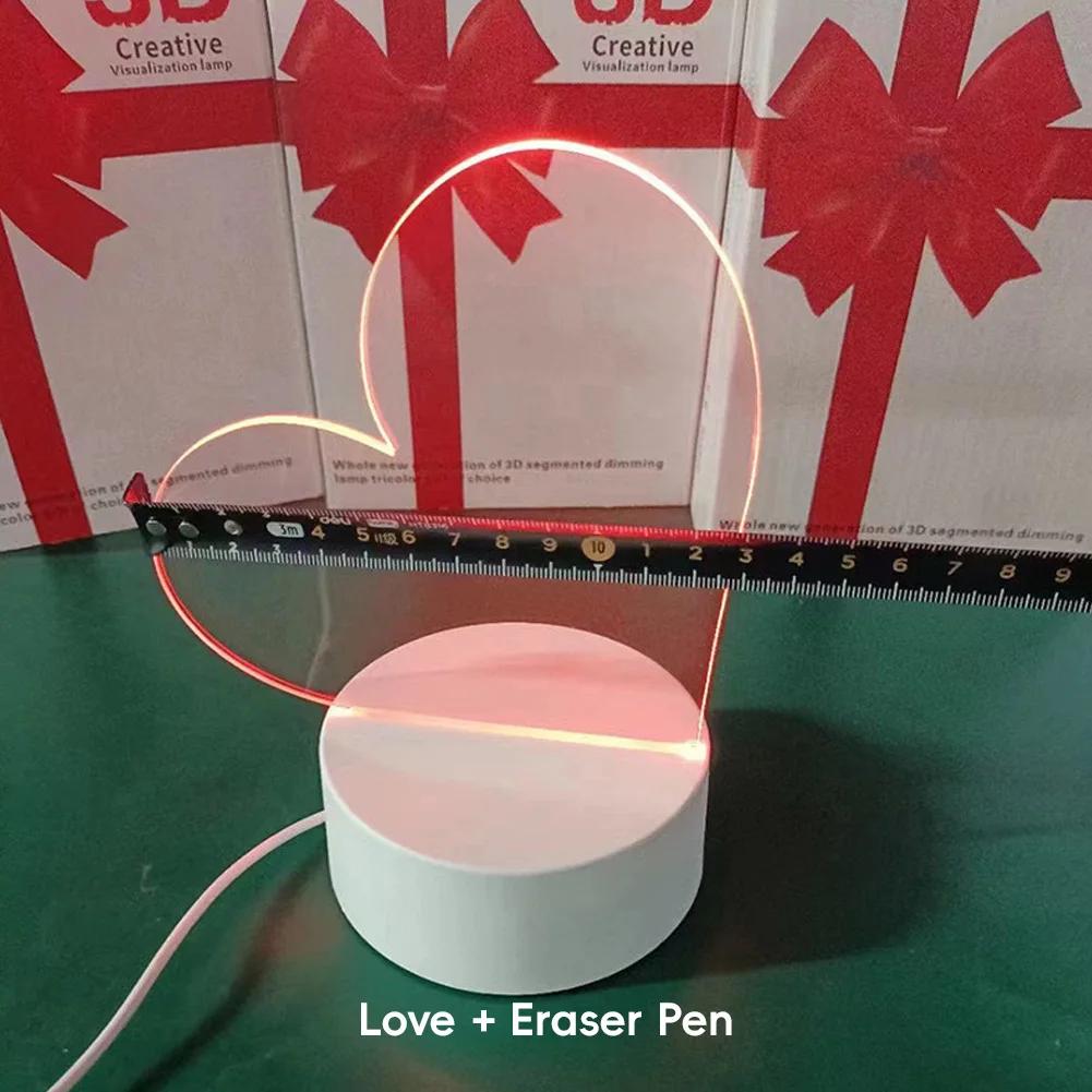 3D Sticky Note Message Board Home Decor Night Light USB Charging Warm Light Desk Bedside Lamp Kids Girlfriend Gift