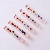 Natural Selenite Stick Wire Wrapped 7 Chakra Stones Healing Rock Stone Specimen