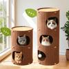 Tree Hole Cave Cat Bed Multi-layer Cats Tunnel Condo Cat Castle House  Scratching/sleeping/playing