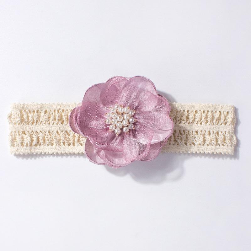 New baby head flower, cute flower baby lace elastic headband, children's hair accessories headgear