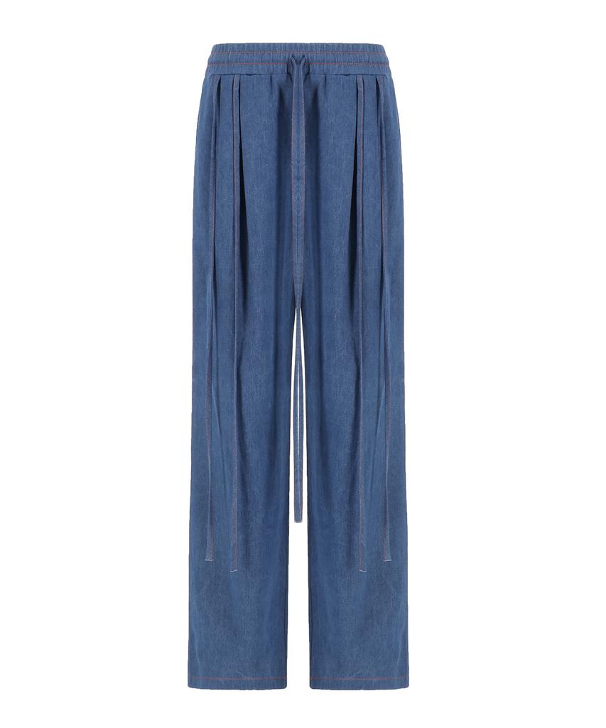 KICHELEEHE Denim String Pants